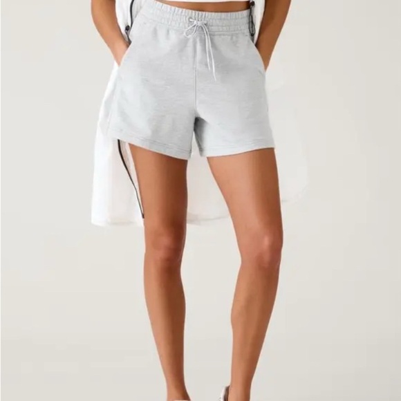 ATHLETA Retroterry High-rise Shorts Plus 1X - Gray - Picture 1 of 11